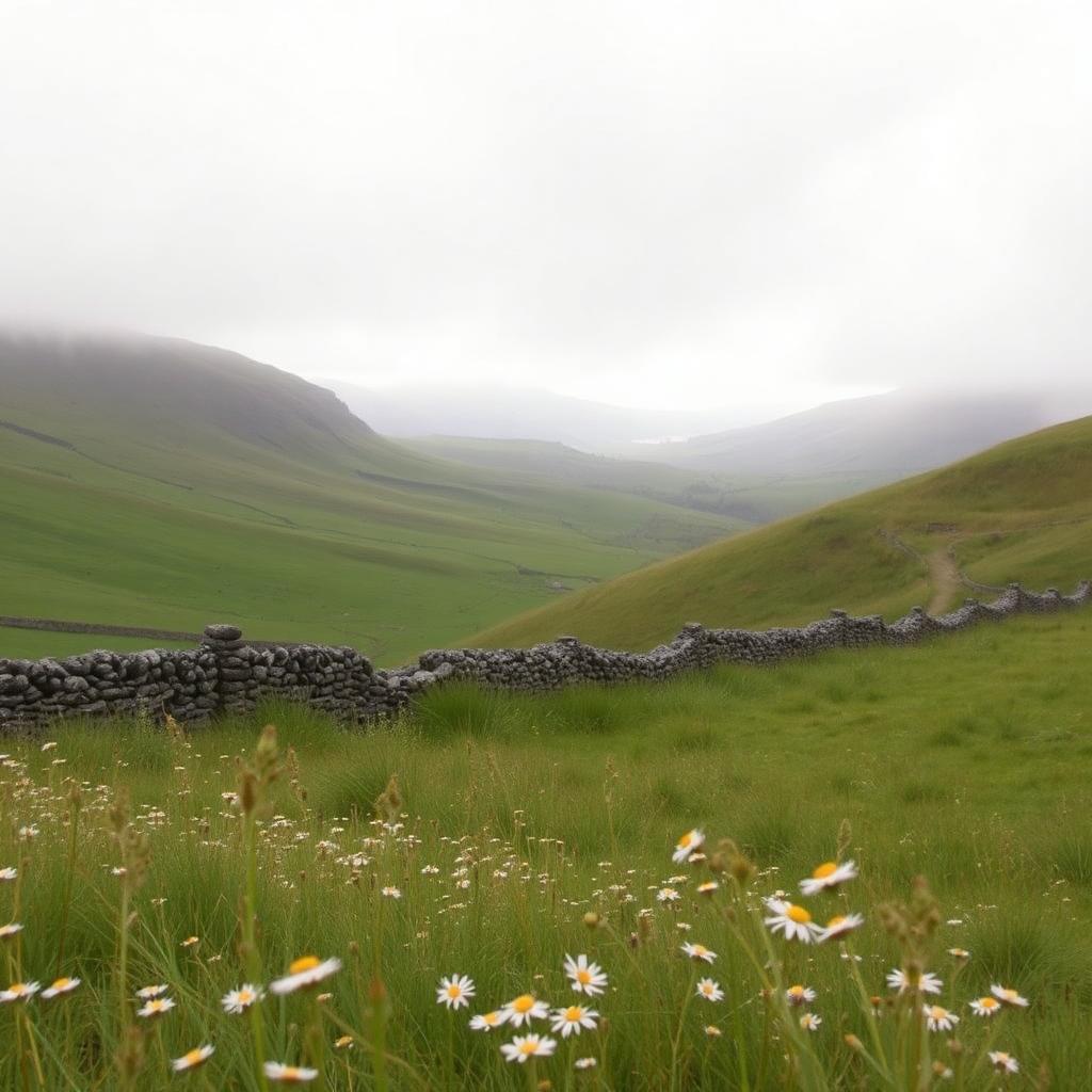 Wild Irish countryside in Donegal